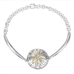 Two-Tone Living Sand Dollar Bracelet Bracelet Island by Koa Nani 