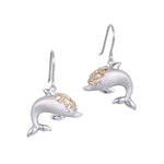 Two-Tone Nai'a Lei Earrings Earrings Island by Koa Nani 