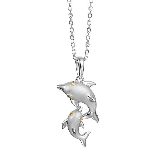 Two-Tone Nai’a Lovers Pendant Pendant Island by Koa Nani 