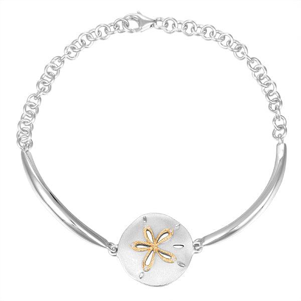 Two-Tone Ocean Isle Sand Dollar Bracelet Bracelet Island by Koa Nani 