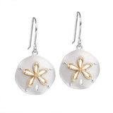 Two-Tone Ocean Isle Sand Dollar Earrings Earrings Island by Koa Nani 