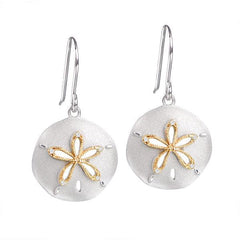 Two-Tone Ocean Isle Sand Dollar Earrings Earrings Island by Koa Nani 