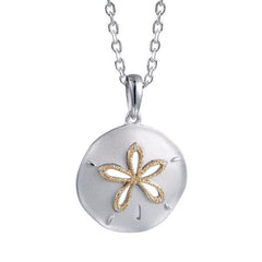 Two-Tone Ocean Isle Sand Dollar Pendant Pendant Island by Koa Nani 