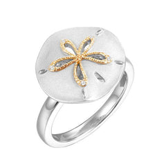 Two-Tone Ocean Isle Sand Dollar Ring Rings Island by Koa Nani 5.0 