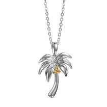 Two-Tone Queen Palm Tree Pendant Pendant Island by Koa Nani 