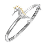 Two-Tone Reef Seahorse Bangle Bangle Island by Koa Nani 