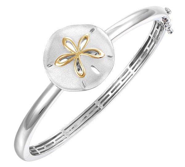Two-Tone Sand Dollar Bangle Bangle Island by Koa Nani 