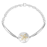 Two-Tone Sand Dollar Bracelet Bracelet Island by Koa Nani 