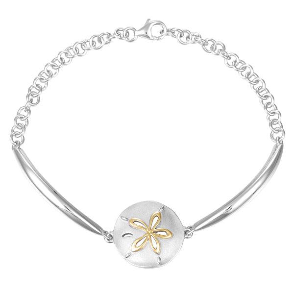 Two-Tone Sand Dollar Bracelet Bracelet Island by Koa Nani 
