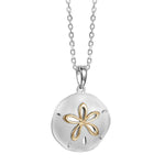 Two-Tone Sand Dollar Pendant Pendant Island by Koa Nani 