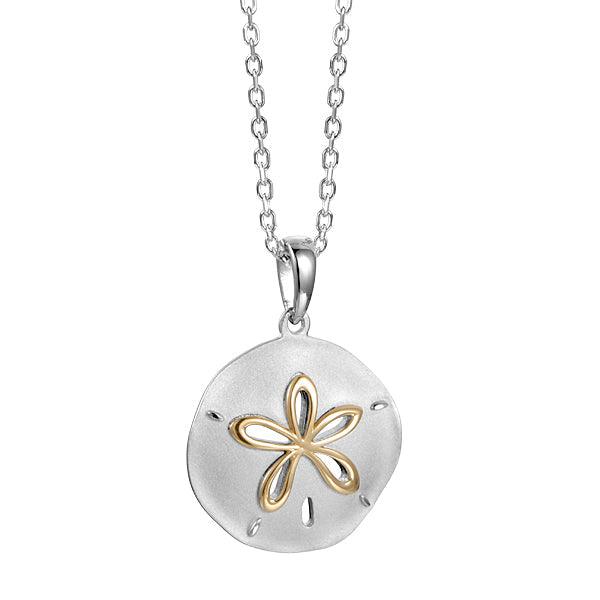 Two-Tone Sand Dollar Pendant Pendant Island by Koa Nani 