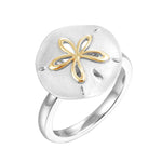 Two-Tone Sand Dollar Ring Rings Island by Koa Nani 5.0 
