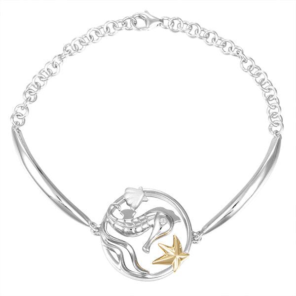 Two-Tone Sea Life Bracelet Bracelet Island by Koa Nani 