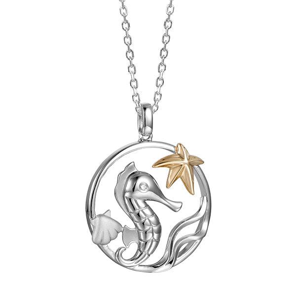 Two-Tone Sea Life Pendant Pendant Island by Koa Nani 