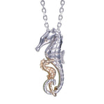 Two-Tone Seahorse Lovers Pendant Pendant Island by Koa Nani 