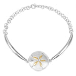 Two-Tone Sunset Sand Dollar Bracelet Bracelet Island by Koa Nani 