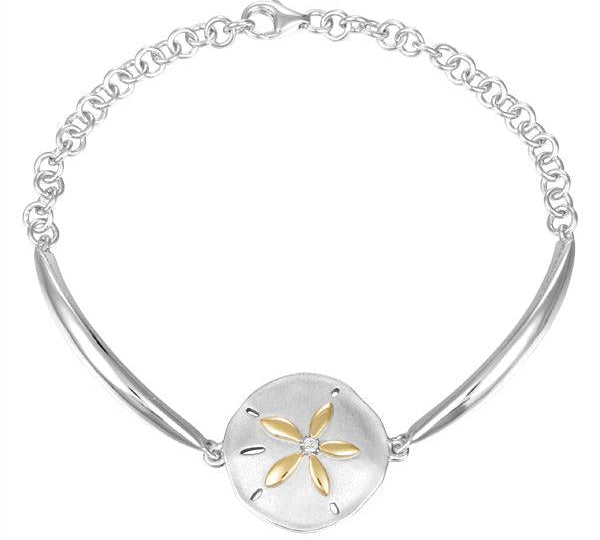 Two-Tone Sunset Sand Dollar Bracelet Bracelet Island by Koa Nani 