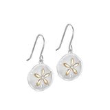 Two-Tone Sunset Sand Dollar Earrings Earrings Island by Koa Nani 
