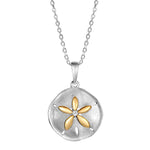 Two-Tone Sunset Sand Dollar Pendant Pendant Island by Koa Nani 