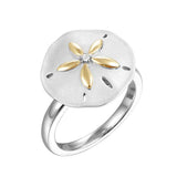 Two-Tone Sunset Sand Dollar Ring Rings Island by Koa Nani 5.0 