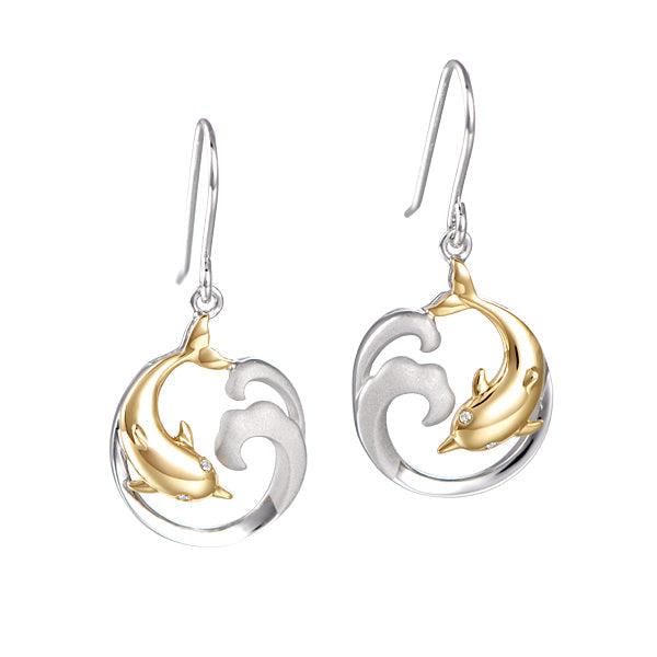 Two-Tone Swimming with Naia Earrings Earrings Island by Koa Nani 