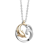 Two-Tone Swimming with Naia Pendant Pendant Island by Koa Nani 