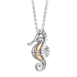 Two-Tone Wahine Sea Horse Pendant Pendant Island by Koa Nani 