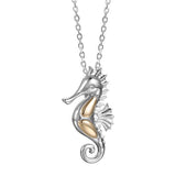 Two-Tone Wahine Sea Horse Pendant Pendant Island by Koa Nani 