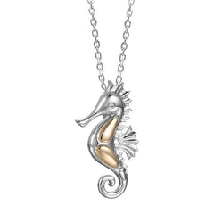 Two-Tone Wahine Sea Horse Pendant Pendant Island by Koa Nani 