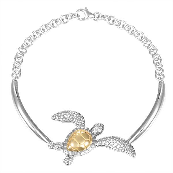 Two-Tone Waikiki Honu Bracelet Bracelet Island by Koa Nani 