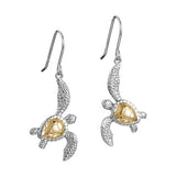 Two-Tone Waikiki Honu Earrings Earrings Island by Koa Nani 