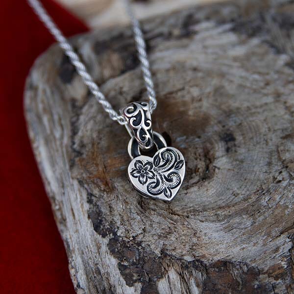 Victorian Garden Heart Pendant Pendant Island by Koa Nani 